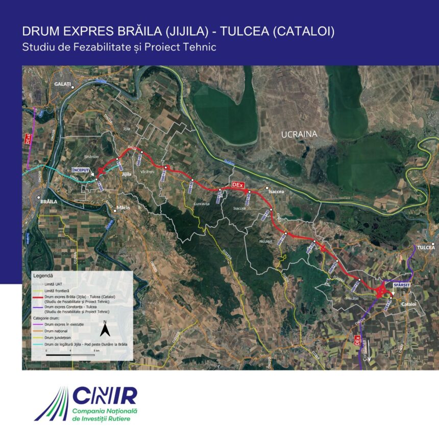 Autostrada Expres Brăila – Tulcea: Studiul de fezabilitate a fost aprobat